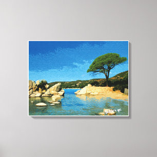 Toile Corsica, plage de Palombaggia