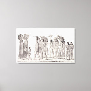 Toile Cortège de fête du Tecunas, des 'voyages i