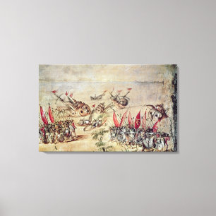 Toile Cortes descendant sa flotte outre de la côte de