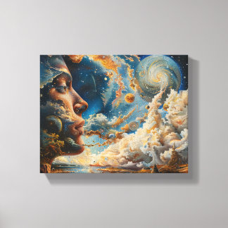 Toile Cosmic Dreamscape Surreal Wall Art