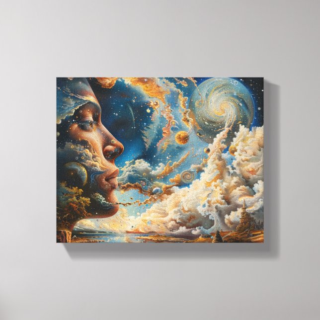 Toile Cosmic Dreamscape Surreal Wall Art (Recto)