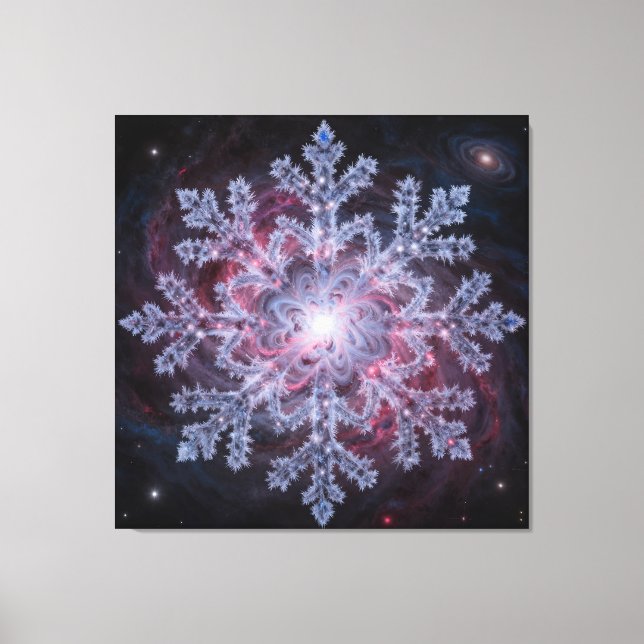 Toile Cosmic Nebula Snowflake (Recto)