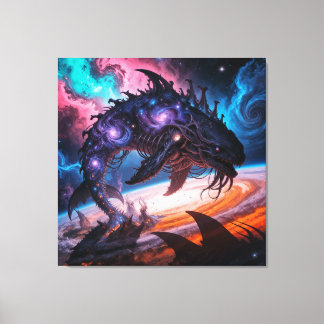 Toile Cosmic Void Leviathan – Galactic Horror Art Print