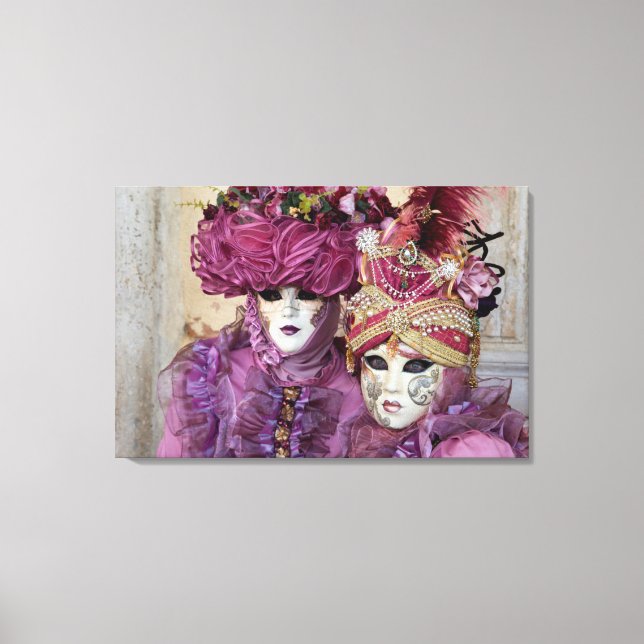 Toile Costume de carnaval pourpre, Venise (Recto)