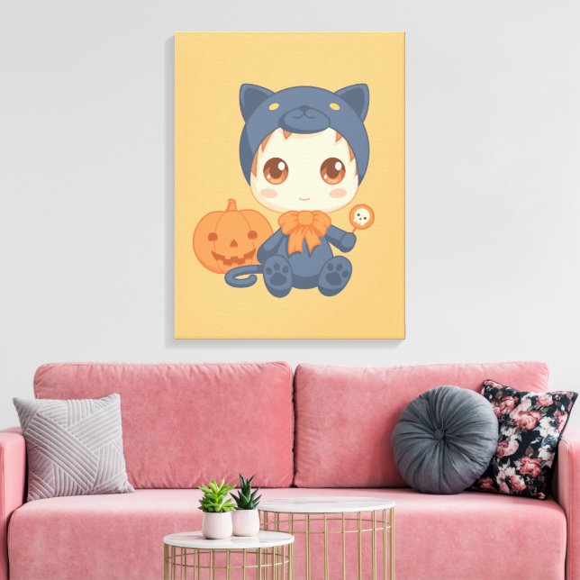 Toile Costume de chat noir pour bébé mignon Halloween (Insitu(Salon))