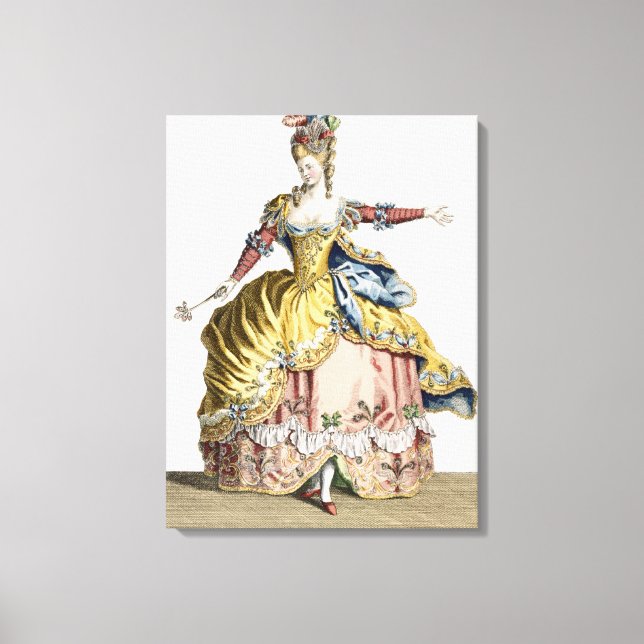 Toile Costume pour la reine des Sylphes dans le Ballet (Recto)