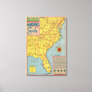 Toile Côte du sud-est Etats-Unis de titre