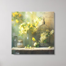 Cottage Français Fleurs Jaunes