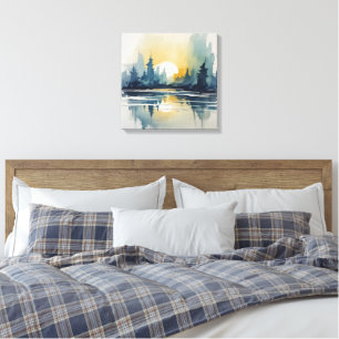 Toile Couche d'aquarelle Abstraite