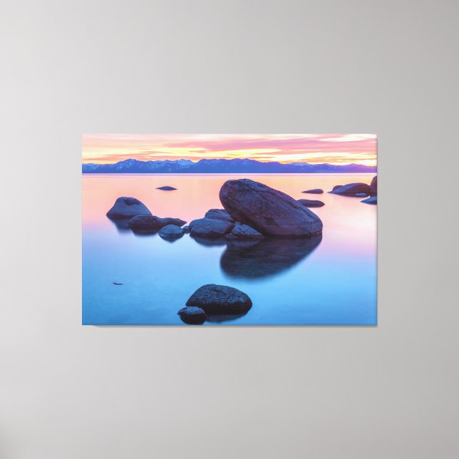 Toile Couché de soleil sur le lac Tahoe (Recto)