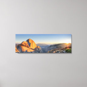 Toile Coucher de soleil à moitié dôme du Mont Watkins -