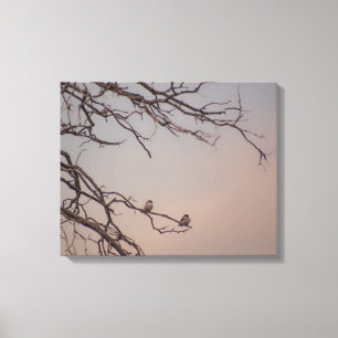 Toile Coucher de soleil avec les grikes