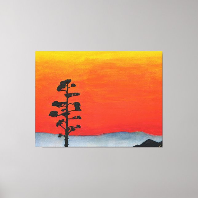 Toile Coucher de soleil d'Agave (Recto)