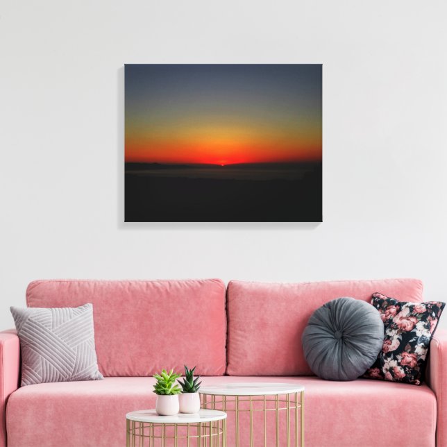 Toile Coucher de soleil dans l'eau (Insitu(Salon))