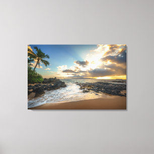 Toile Coucher de soleil de Makena Beach Cove