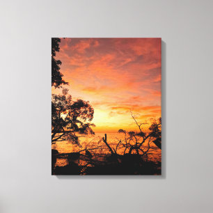 Toile Coucher de soleil des Caraïbes - Canvas Wall Art