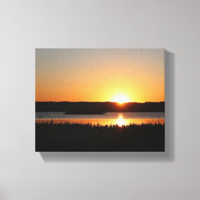 Toile Coucher de soleil doré (Recto)
