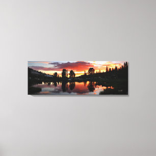 Toile Coucher de soleil du lac Reymann - Yosemite
