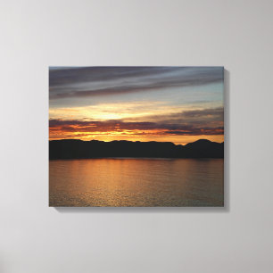 Toile Coucher de soleil en Alaska II Photographie de l'A
