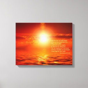Toile Coucher de soleil Orange Ciel doré & Mer Or Inspir