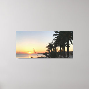 Toile Coucher de soleil sur Armacao de Pera Bay Algarve
