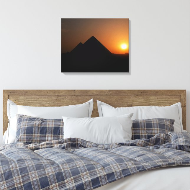 Toile Coucher de soleil sur la grande pyramide - Impress (Insitu(Chambre))