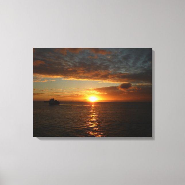 Toile Coucher de soleil sur la mer II (Recto)