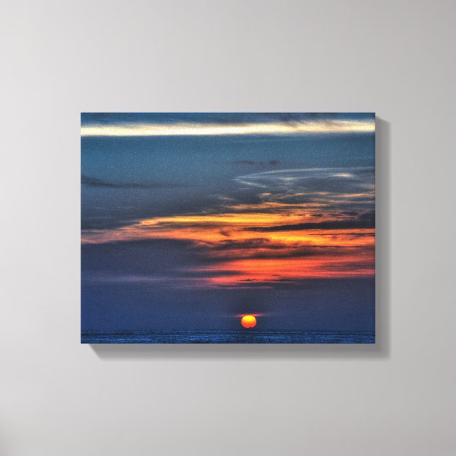 Toile Coucher de soleil sur la plage de St Petersburg, F (Recto)