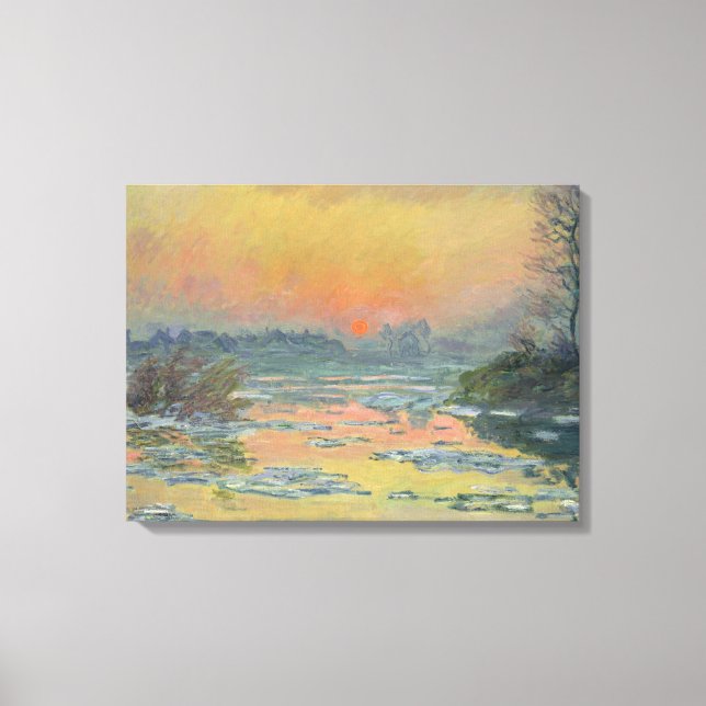 Toile Coucher de soleil sur la Seine en hiver (Claude Mo (Recto)