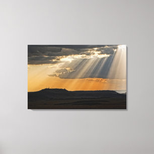 Toile Coucher de soleil sur le Masaï Mara.