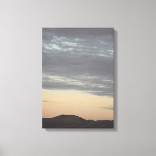 Toile Coucher de soleil sur les grandes dunes de sable, 
