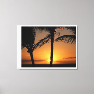 Toile Coucher de soleil sur Maui