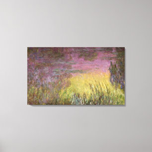 Toile Coucher du soleil de nénuphars de Claude Monet ,
