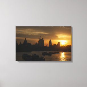 Toile Coucher du soleil de Waterloo