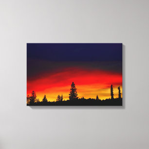Toile Coucher du soleil de Yellowstone