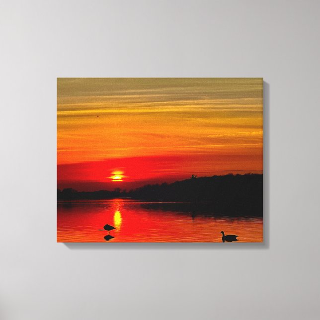 Toile Coucher du soleil du fleuve Saint-Laurent (Recto)