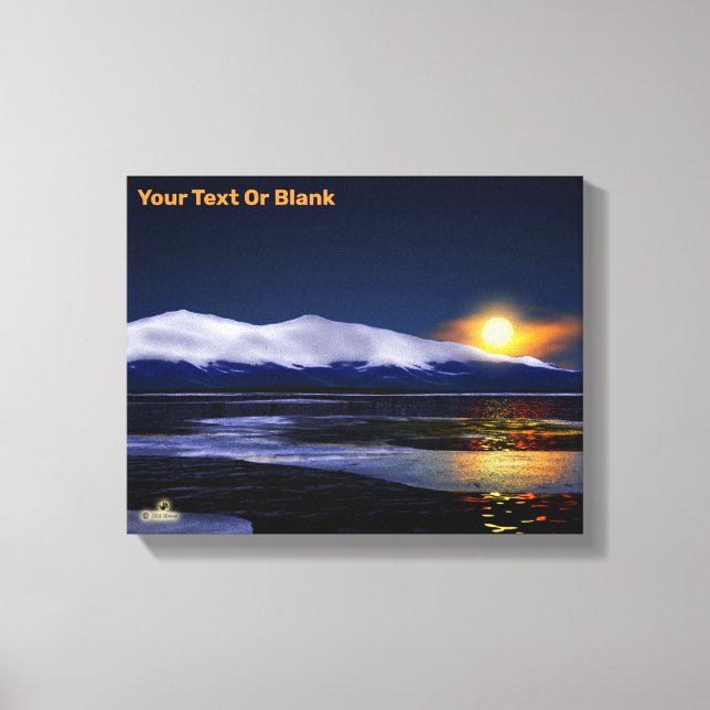 Toile Coucher Du Soleil Sur La Glace (Recto)