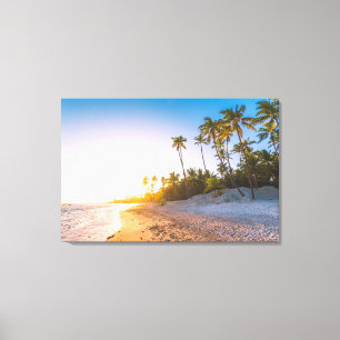 Toile Coucher du soleil sur la République Dominicaine