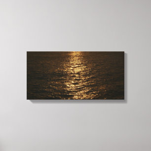Toile Coucher du soleil sur l'eau Photographie Abstraite