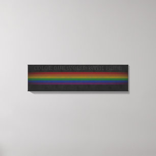 Toile Couleur Notre Monde Avec Fierté