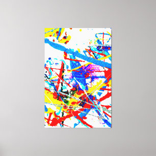 Toile Couleur primaire abstraite 'C'est comme ça est'