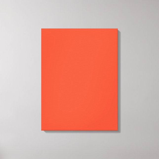 Toile Couleur solide Cinnabar | Classique | Élégant (Recto)