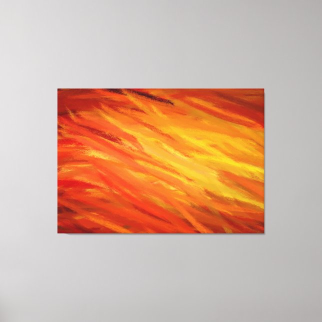 Toile Couleurs chaudes Peinture d'art Abstrait 2 (Recto)