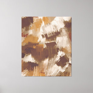 Toile Couleurs de café Abstraites Paint Strokes