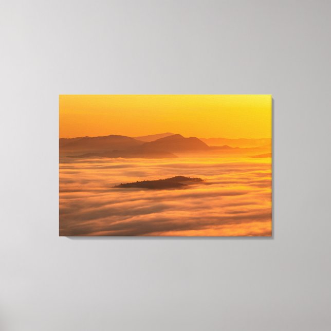 Toile Couleurs et nuages du lever du soleil (Recto)