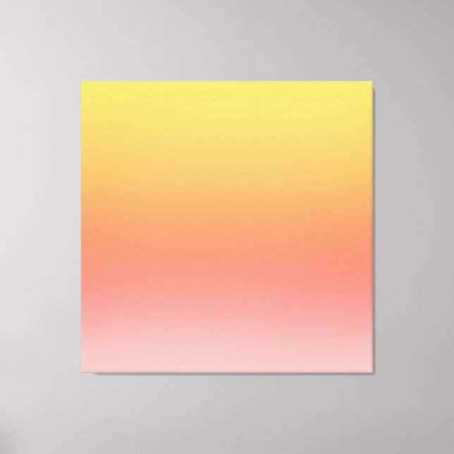 Toile Couleurs simples - Jaune à Misty Pink ombre (Recto)