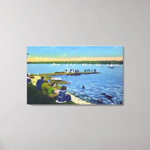 Toile Country Club Vue de la régate de voilier # 2