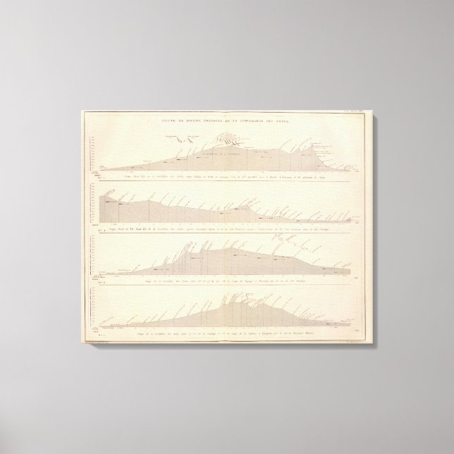 Toile Coupe de plongée, Andes (Recto)