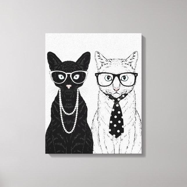 Toile Couple de chats (Recto)