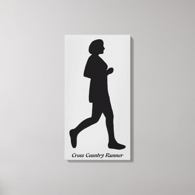 Toile Coureur de fond Silhouette féminine Canvas (Recto)